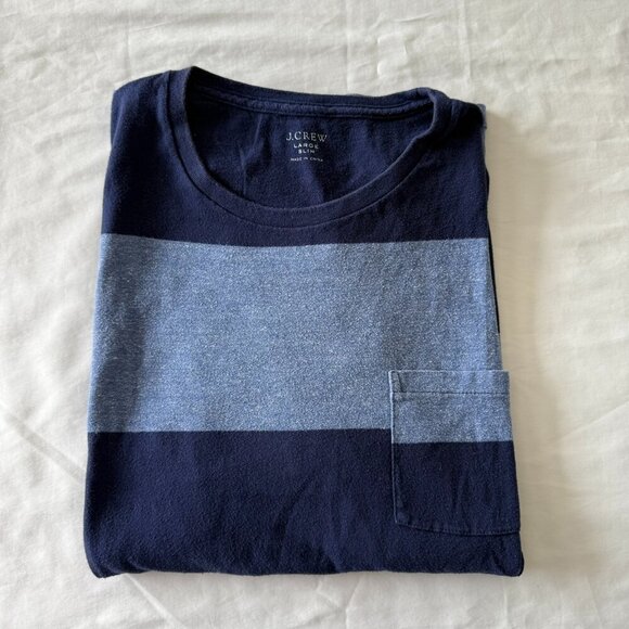 J.Crew Wide Stripe Tee - Picture 1 of 3